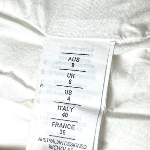 NICHOLAS Ivory Sleeveless Single Breasted Belted Tie Waist Tunic Jacket Vest 4 - Picture 11 of 15